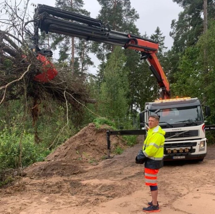 Hyra kranbil i Skövde med omnejd