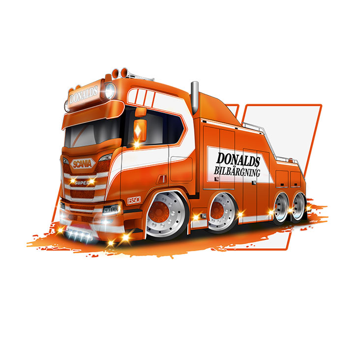 Donalds Bilbärgning Logga